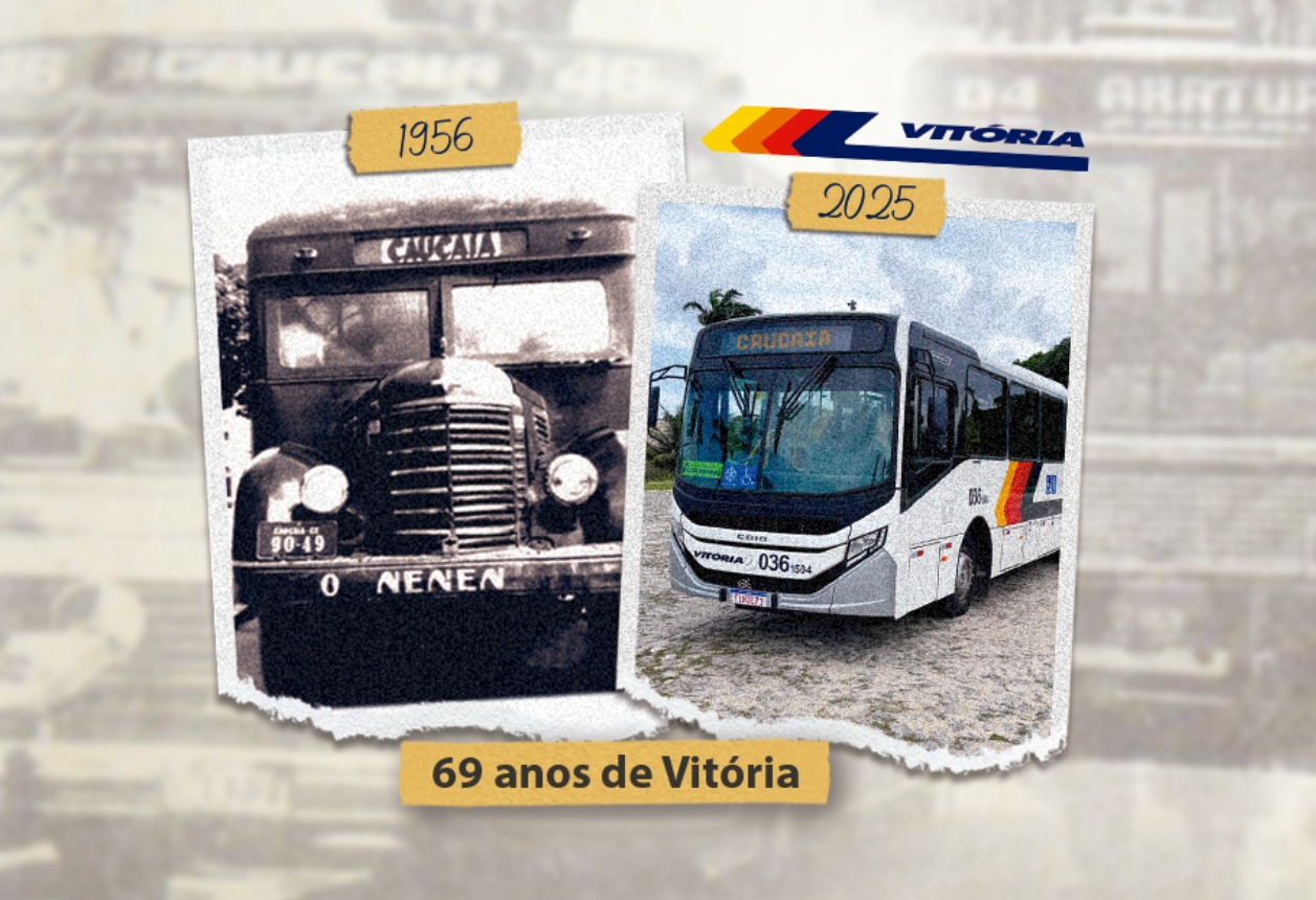 Empresa Vitória chega aos 69 anos com quase três milhões de passageiros transportados por mês